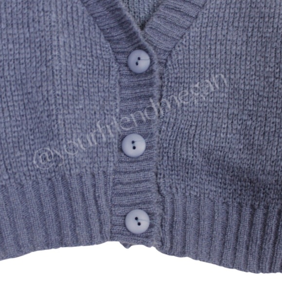 Nasty Gal Knit The Floor V-Neck Cropped Cardigan - Picture 4 of 12